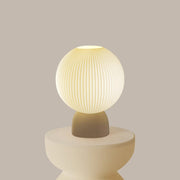 Modern Sphere Table Lamp – Dimmable LED Light, Made in Los Angeles